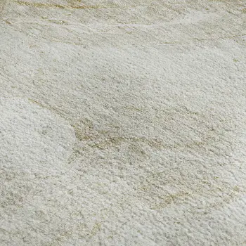 9' X 12' Ivory And Beige Abstract Washable Area Rug With UV Protection