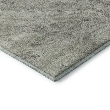 8' X 10' Taupe And Ivory Abstract Washable Area Rug With UV Protection