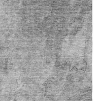 8' X 10' Gray And Ivory Abstract Washable Area Rug With UV Protection