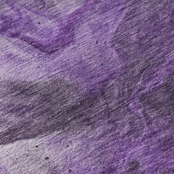5' X 8' Purple Ivory And Gray Abstract Washable Area Rug With UV Protection