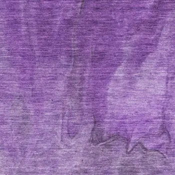 10' X 14' Purple Ivory And Gray Abstract Washable Area Rug With UV Protection