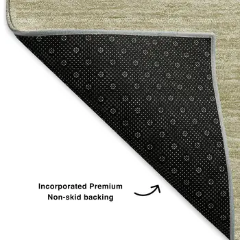 9' X 12' Beige And Ivory Abstract Washable Area Rug With UV Protection