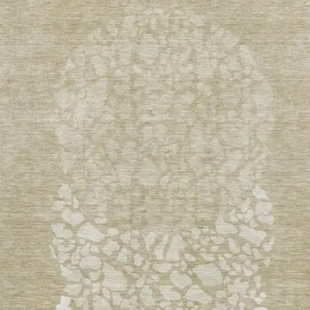 9' X 12' Beige And Ivory Abstract Washable Area Rug With UV Protection