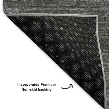 9' X 12' Charcoal And Ivory Abstract Washable Area Rug With UV Protection