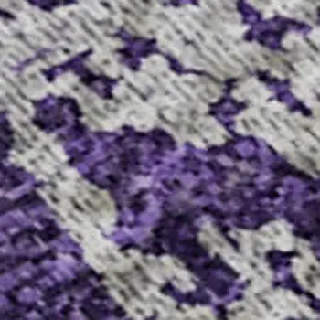 10' X 14' Purple Ivory And Gray Abstract Washable Area Rug With UV Protection