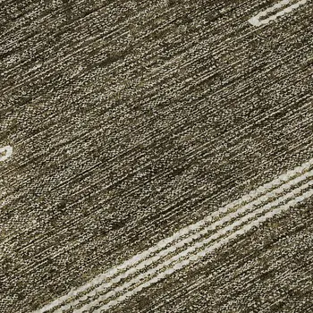 5' X 8' Coffee And Ivory Abstract Washable Area Rug With UV Protection