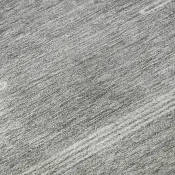 9' X 12' Gray And Ivory Abstract Washable Area Rug With UV Protection