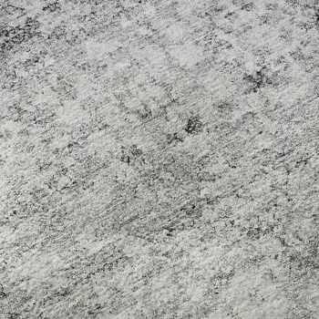 9' X 12' Silver And Gray Oriental Washable Area Rug With UV Protection