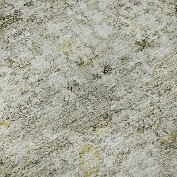8' X 10' Taupe Ivory And Gold Oriental Washable Area Rug With UV Protection