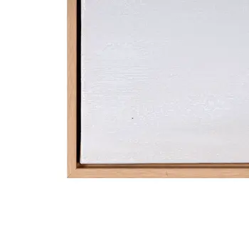 Prelude And Hand Painted Canvas Hand Painted Brown Floater Frame Wall Art