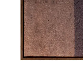 Moderato And Hand Painted Canvas Hand Painted Brown Floater Frame Wall Art