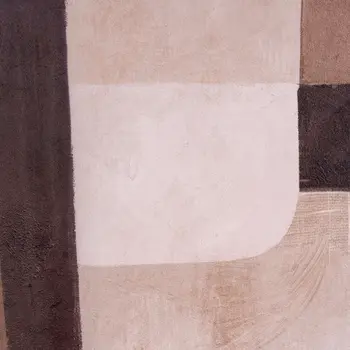 Moderato And Hand Painted Canvas Hand Painted Brown Floater Frame Wall Art