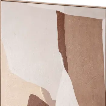 Gavotte II And Hand Painted Canvas Hand Painted Brown Floater Frame Wall Art