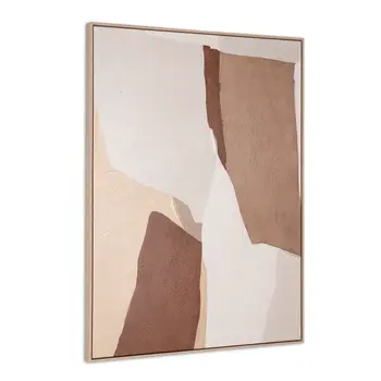 Gavotte II And Hand Painted Canvas Hand Painted Brown Floater Frame Wall Art