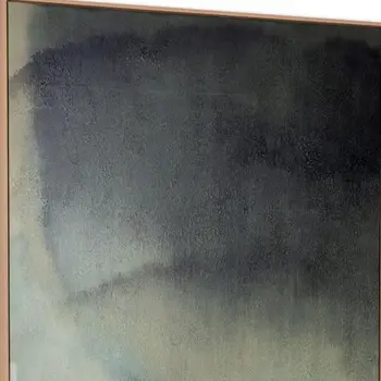 Evergreen And Hand Painted Canvas Hand Painted Brown Floater Frame Wall Art