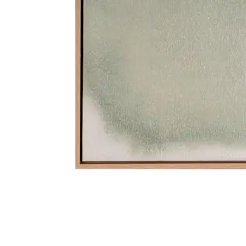 Evergreen And Hand Painted Canvas Hand Painted Brown Floater Frame Wall Art