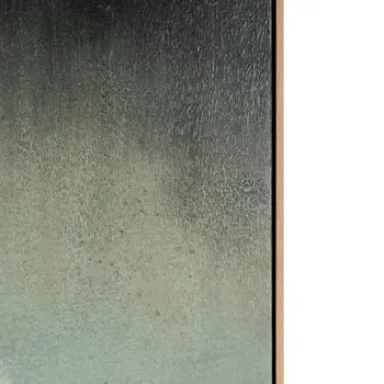 Evergreen And Hand Painted Canvas Hand Painted Brown Floater Frame Wall Art