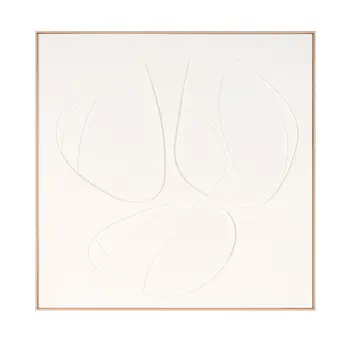 Divine I And Shadow Box Hand Painted Brown Floater Frame Wall Art