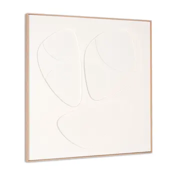 Divine II And Shadow Box Hand Painted Brown Floater Frame Wall Art