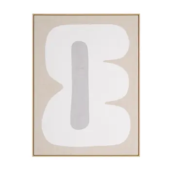 Interval I And Hand Painted Canvas Hand Painted Brown Floater Frame Wall Art