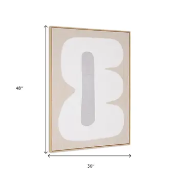 Interval I And Hand Painted Canvas Hand Painted Brown Floater Frame Wall Art