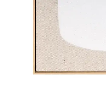 Interval II And Hand Painted Canvas Hand Painted Brown Floater Frame Wall Art