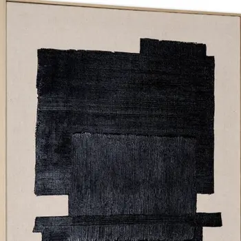 Fortissimo And Hand Painted Canvas Hand Painted Brown Floater Frame Wall Art