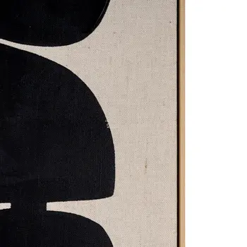 Cairns I And Hand Painted Canvas Hand Painted Brown Floater Frame Wall Art