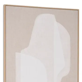 Blanchard And Hand Painted Canvas Hand Painted Brown Floater Frame Wall Art