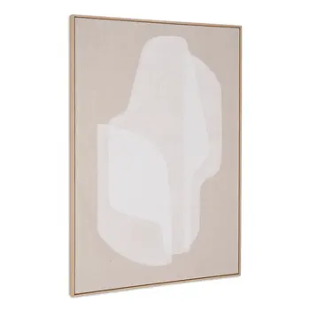 Blanchard And Hand Painted Canvas Hand Painted Brown Floater Frame Wall Art