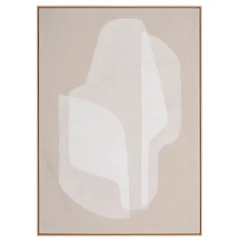 Blanchard And Hand Painted Canvas Hand Painted Brown Floater Frame Wall Art