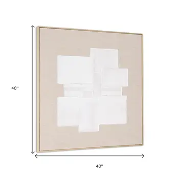 Octav I And Hand Painted Canvas Hand Painted Brown Floater Frame Wall Art