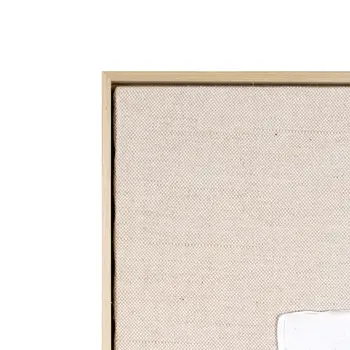 Octav II And Hand Painted Canvas Hand Painted Brown Floater Frame Wall Art