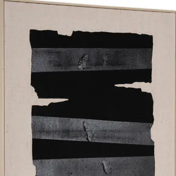 Echoes of Shadows I And Hand Painted Canvas Hand Painted Brown Floater Frame Wall Art
