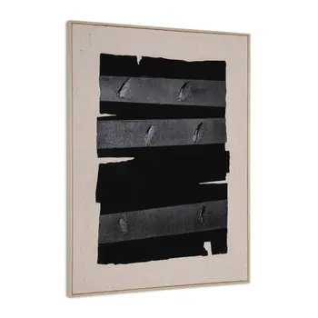 Echoes of Shadows II And Hand Painted Canvas Hand Painted Brown Floater Frame Wall Art