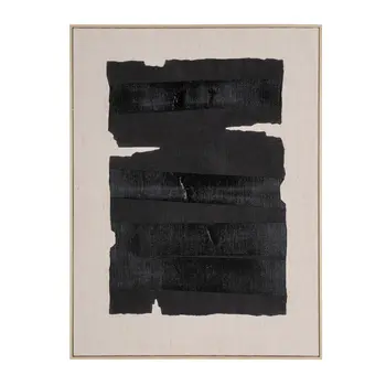 Echoes of Shadows II And Hand Painted Canvas Hand Painted Brown Floater Frame Wall Art