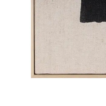 Echoes of Shadows II And Hand Painted Canvas Hand Painted Brown Floater Frame Wall Art