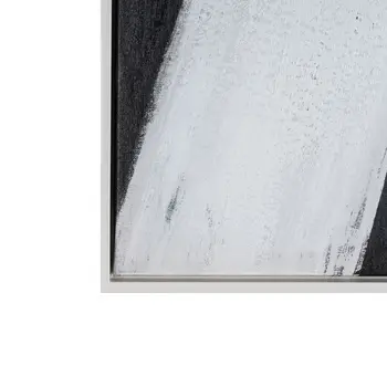 Intersecting Dimensions And Hand Painted Canvas Hand Painted White Floater Frame Wall Art