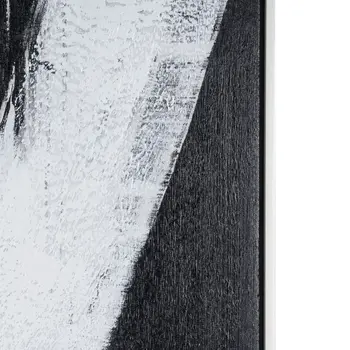 Intersecting Dimensions And Hand Painted Canvas Hand Painted White Floater Frame Wall Art