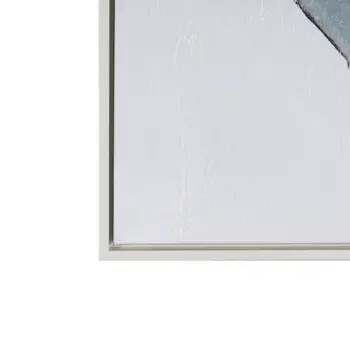 Ripples in Time And Hand Painted Canvas Hand Painted White Floater Frame Wall Art