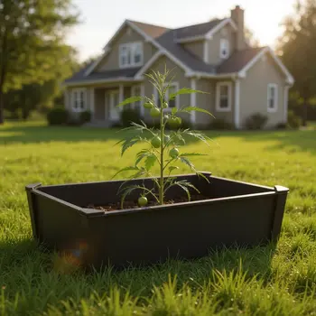 44" X 22" Black Heavy Duty Plastic Rectangular Raised Garden Bed