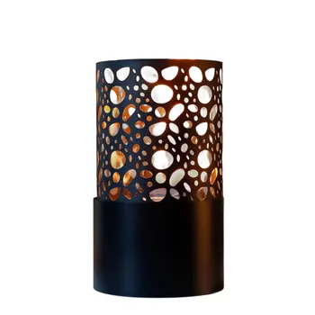 6" Black Glass Ethanol Fireplace