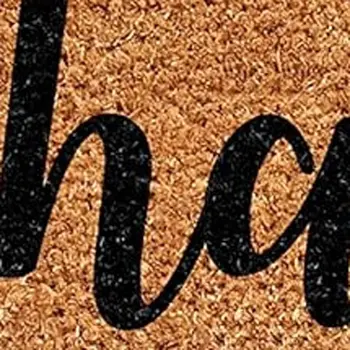 24" X 36" Brown And Natural Fall Happy Fall Y'all Outdoor Coir Door Mat