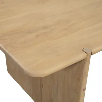 80" Brown Solid Wood Pedestal Base Dining Table