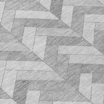 10' X 14' Silver And Gray Geometric Washable Indoor Outdoor Area Rug