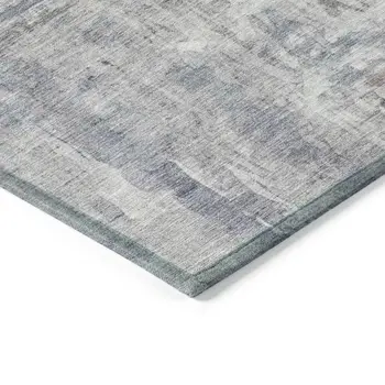 10' X 14' Taupe And Gray Abstract Washable Indoor Outdoor Area Rug