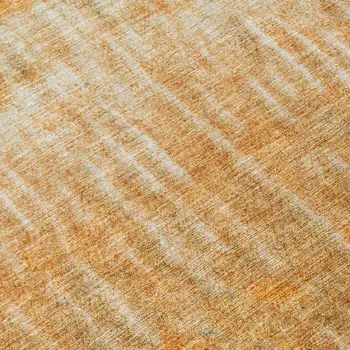 5' X 8' Copper And Beige Abstract Washable Indoor Outdoor Area Rug