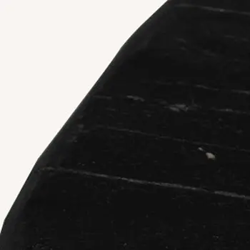 19" Black Solid Wood Round End Table