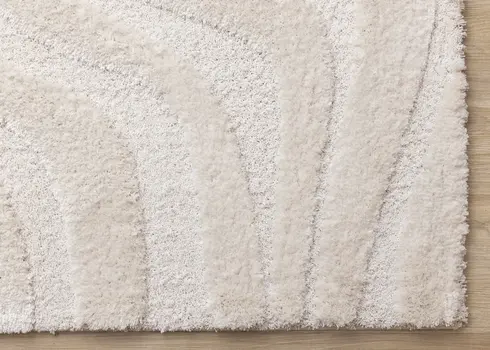 8' X 11' White Area Rug