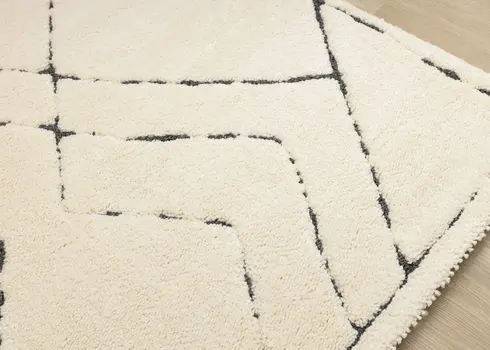 8' X 11' Cream Area Rug